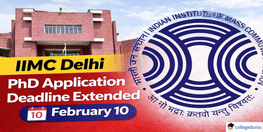 IIMC Delhi PhD Application Deadline Extended to February 10